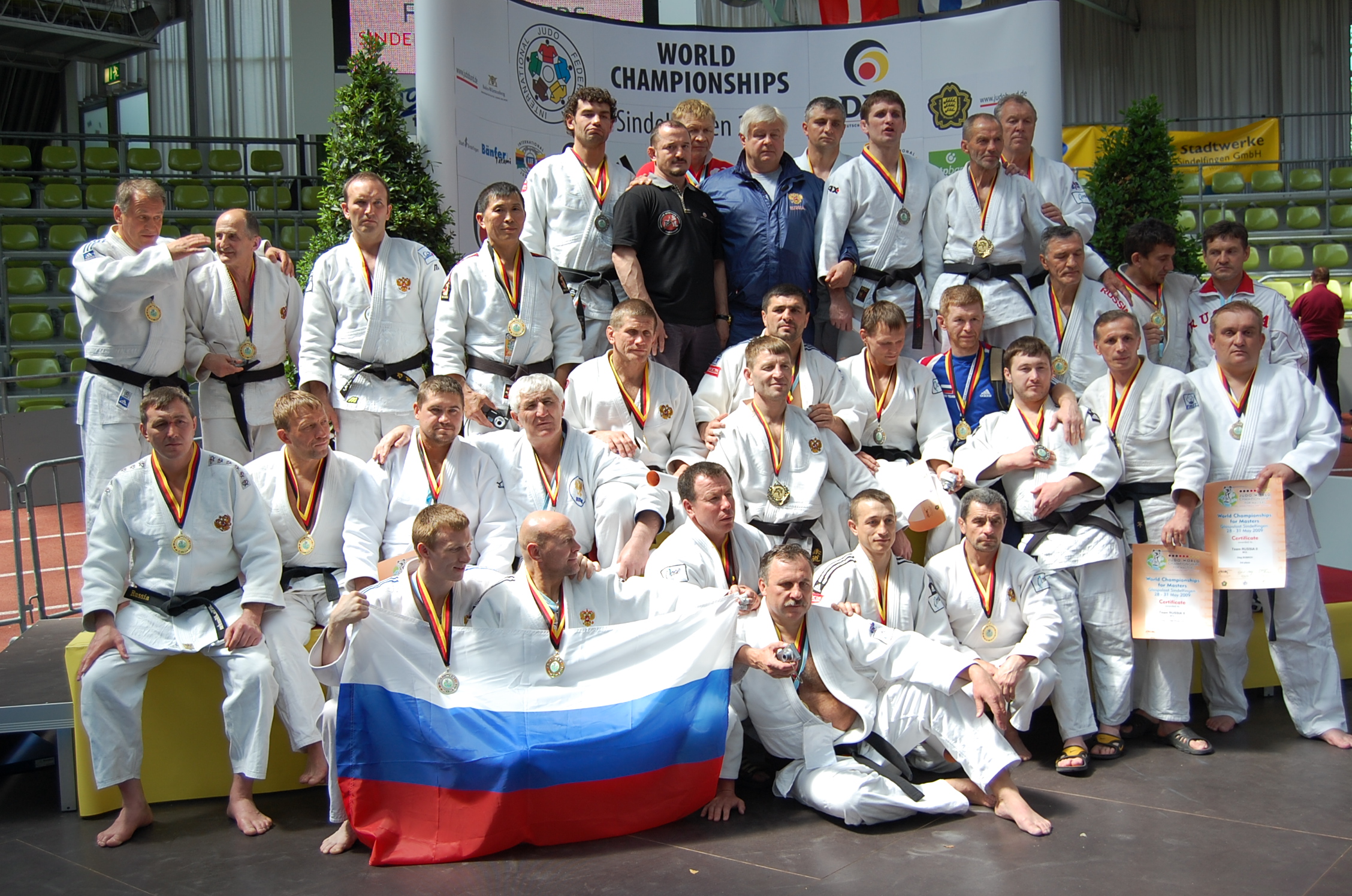 Команда ветеранов дзюдо России